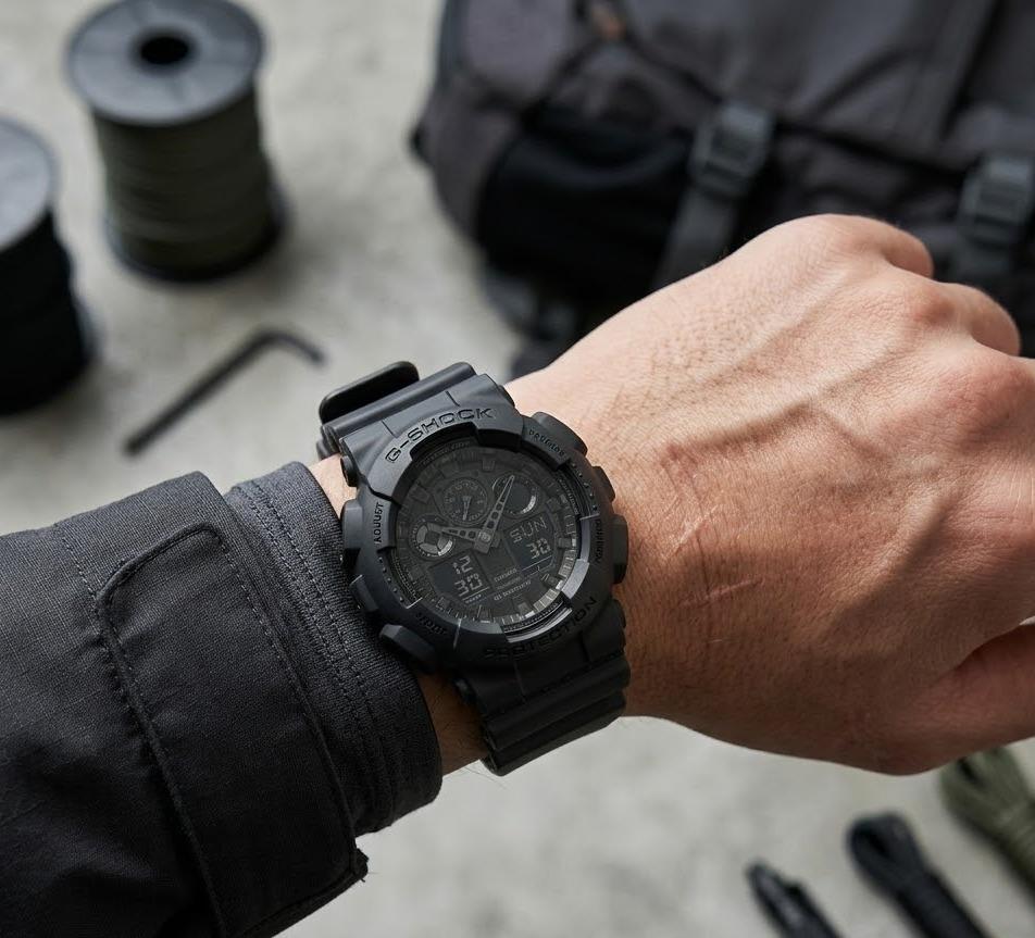 Casio G-Shock GA-100 · Negro