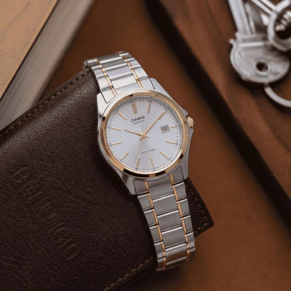 Casio MTP-1183G · Acero dorado / Cara champan
