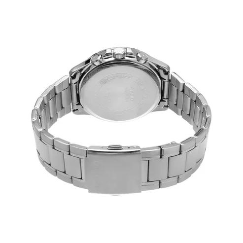 Casio MTP-1374D · Acero plateado / Cara negra