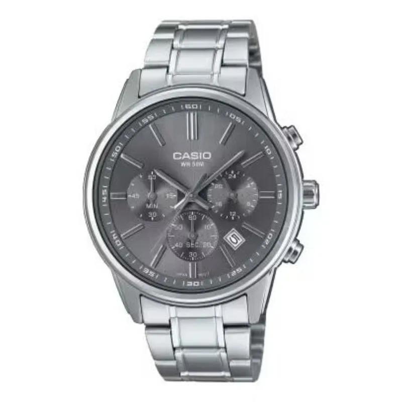 Casio MTP-1374D · Acero plateado / Cara gris