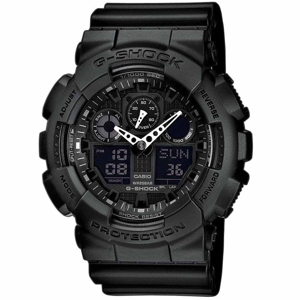 Casio G-Shock GA-100 · Negro