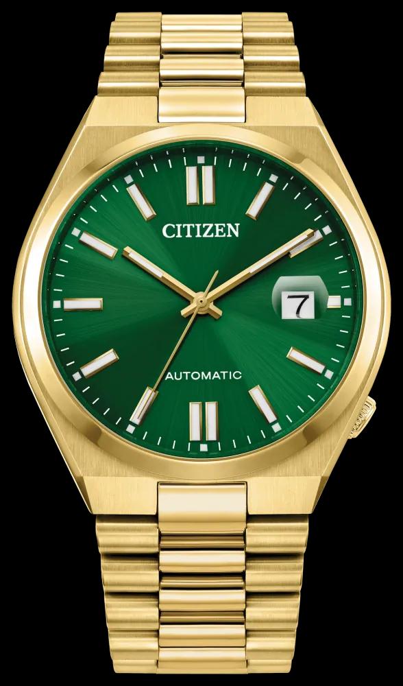 Citizen Tsuyosa Automático · Dorado / Esfera verde